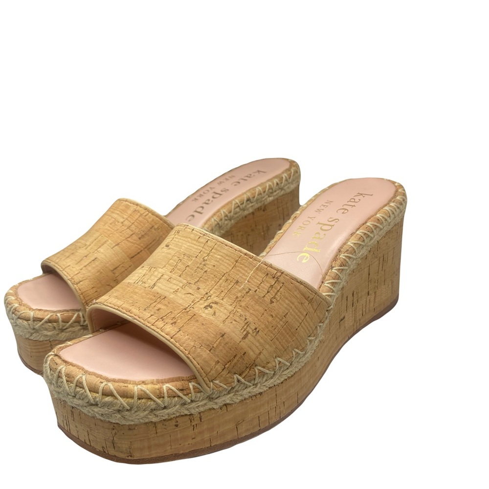 Kate Spade Cork Platform Slides - Picture 6 of 12